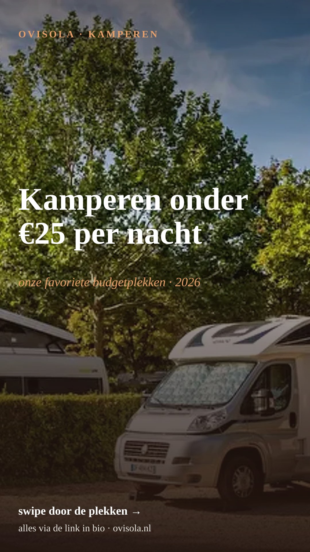 Kamperen onder €25 per nacht 💶