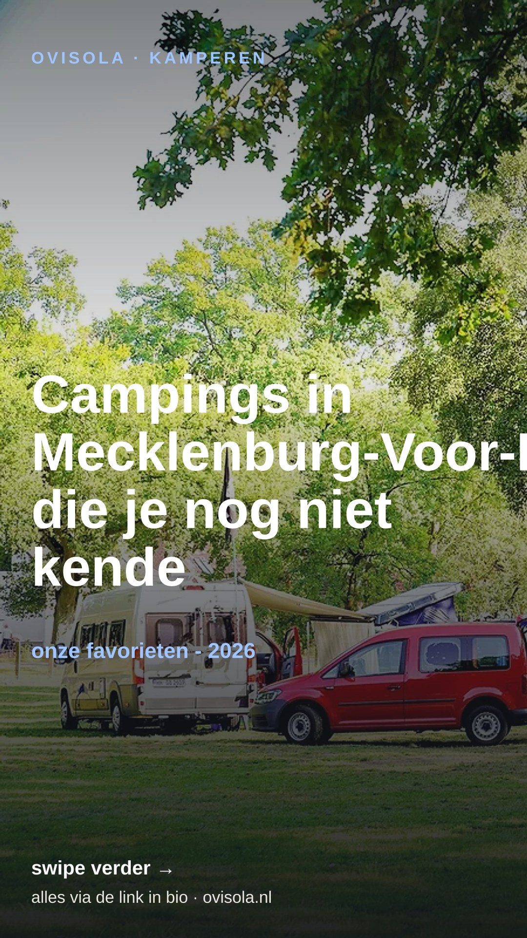 Campings in Mecklenburg-Voor-Pommeren die je nog niet kende